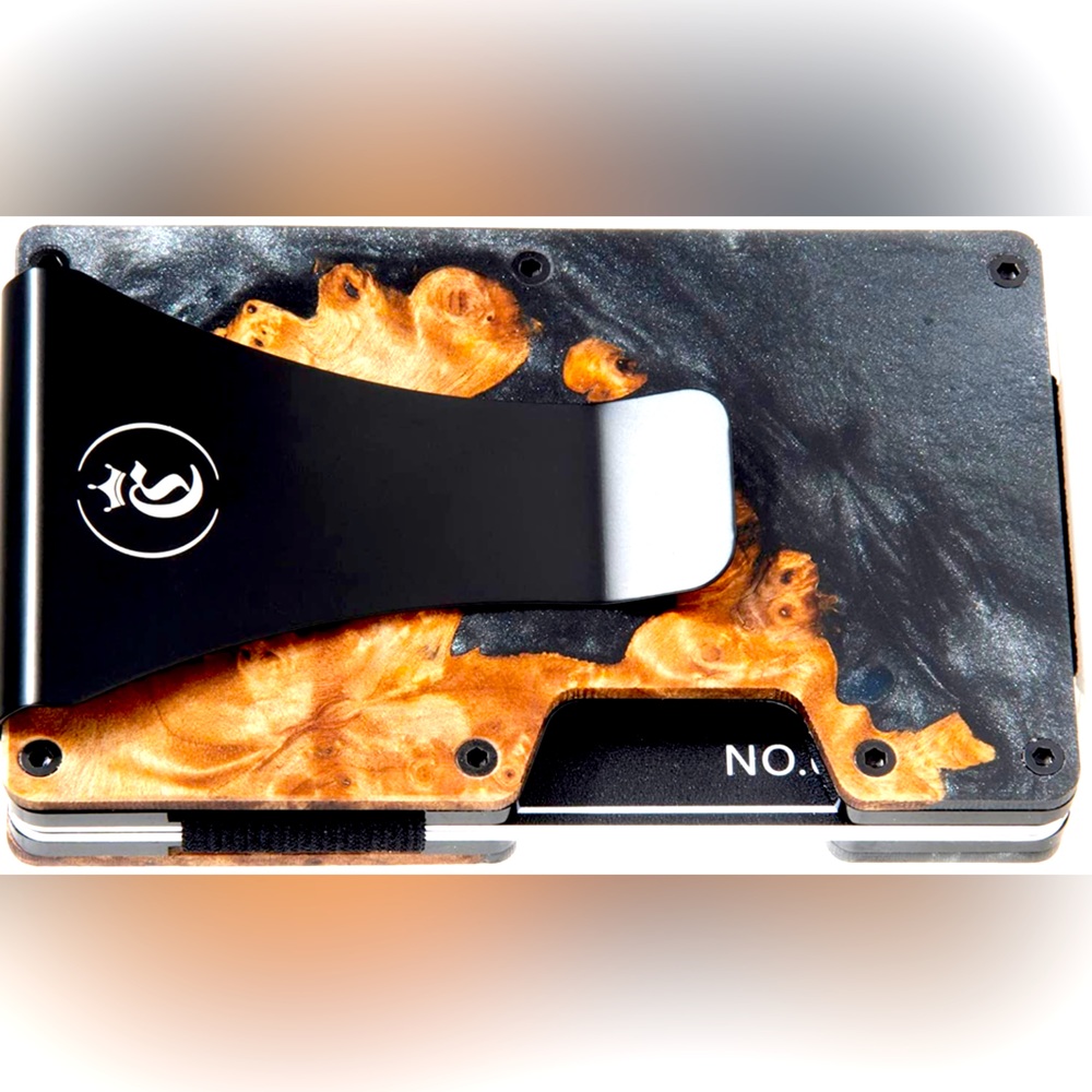 Men's Minimalist Wallet with Money Clip Card Holders Lightweight